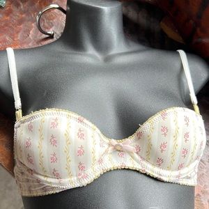 Victoria’s Secret Vintage Floral with Lace Details Demi Balconette Bra NEWw/tags